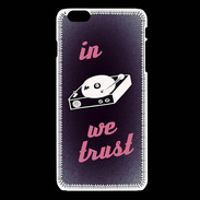 Coque iPhone 6Plus / 6Splus In DJ We trust Rouge ZG