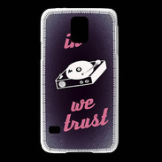 Coque Samsung Galaxy S5 In DJ We trust Rouge ZG