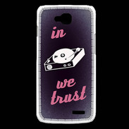 Coque LG L90 In DJ We trust Rouge ZG