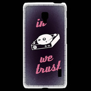 Coque LG F6 In DJ We trust Rouge ZG