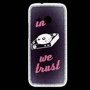 Coque HTC One Mini 2 In DJ We trust Rouge ZG