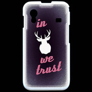 Coque Samsung ACE S5830 In Elan We trust Rouge ZG