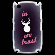 Coque Blackberry 8520 In Elan We trust Rouge ZG