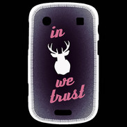 Coque Blackberry Bold 9900 In Elan We trust Rouge ZG