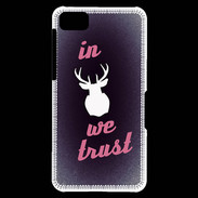 Coque Blackberry Z10 In Elan We trust Rouge ZG
