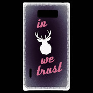 Coque LG Optimus L7 In Elan We trust Rouge ZG
