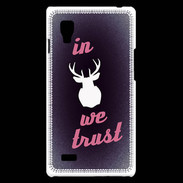 Coque LG Optimus L9 In Elan We trust Rouge ZG