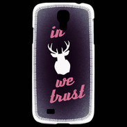 Coque Samsung Galaxy S4 In Elan We trust Rouge ZG