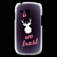 Coque Samsung Galaxy S3 Mini In Elan We trust Rouge ZG