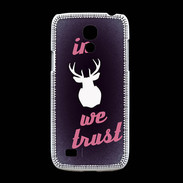 Coque Samsung Galaxy S4mini In Elan We trust Rouge ZG