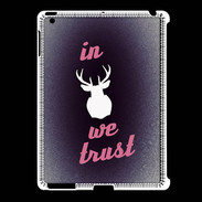 Coque iPad 2/3 In Elan We trust Rouge ZG