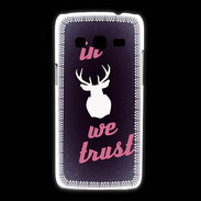 Coque Samsung Galaxy Express2 In Elan We trust Rouge ZG