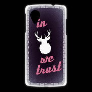 Coque LG Nexus 5 In Elan We trust Rouge ZG