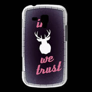 Coque Samsung Galaxy Trend In Elan We trust Rouge ZG