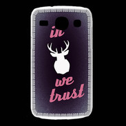 Coque Samsung Galaxy Core In Elan We trust Rouge ZG