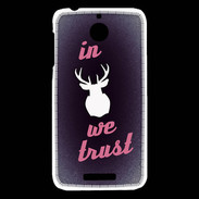 Coque HTC Desire 510 In Elan We trust Rouge ZG