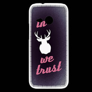 Coque HTC One Mini 2 In Elan We trust Rouge ZG