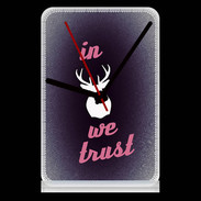 Pendule de bureau In Elan We trust Rouge ZG