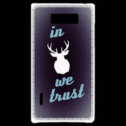 Coque LG Optimus L7 In Elan We trust Bleu ZG