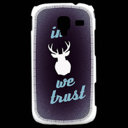 Coque Samsung Galaxy Ace 2 In Elan We trust Bleu ZG