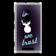 Coque Nokia Lumia 925 In Elan We trust Bleu ZG