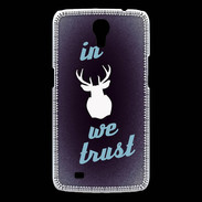 Coque Samsung Galaxy Mega In Elan We trust Bleu ZG