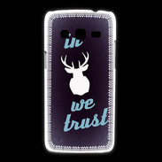 Coque Samsung Galaxy Express2 In Elan We trust Bleu ZG