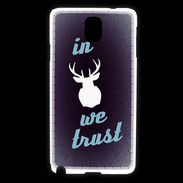Coque Samsung Galaxy Note 3 In Elan We trust Bleu ZG