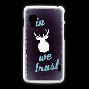 Coque LG L5 2 In Elan We trust Bleu ZG