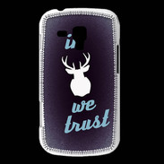 Coque Samsung Galaxy Trend In Elan We trust Bleu ZG