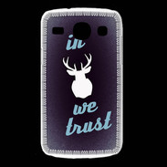Coque Samsung Galaxy Core In Elan We trust Bleu ZG