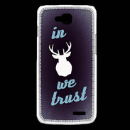 Coque LG L90 In Elan We trust Bleu ZG