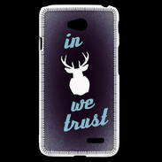 Coque LG L70 In Elan We trust Bleu ZG