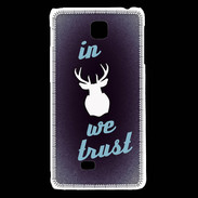 Coque LG F5 In Elan We trust Bleu ZG