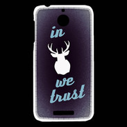 Coque HTC Desire 510 In Elan We trust Bleu ZG