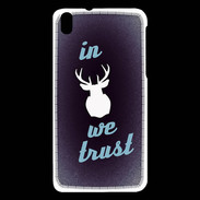 Coque HTC Desire 816 In Elan We trust Bleu ZG