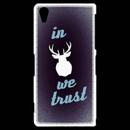 Coque Sony Xperia Z2 In Elan We trust Bleu ZG
