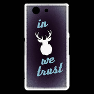 Coque Sony Xperia Z3 Compact In Elan We trust Bleu ZG