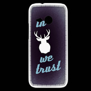 Coque HTC One Mini 2 In Elan We trust Bleu ZG
