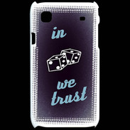 Coque Samsung Galaxy S In Gamble We trust Bleu ZG