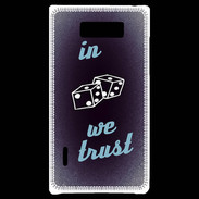 Coque LG Optimus L7 In Gamble We trust Bleu ZG