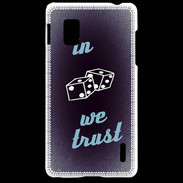 Coque LG Optimus G In Gamble We trust Bleu ZG