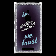 Coque Nokia Lumia 925 In Gamble We trust Bleu ZG