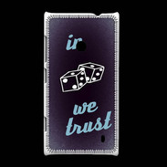 Coque Nokia Lumia 520 In Gamble We trust Bleu ZG