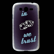 Coque Samsung Galaxy Grand In Gamble We trust Bleu ZG