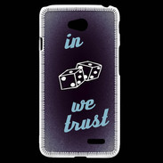 Coque LG L70 In Gamble We trust Bleu ZG
