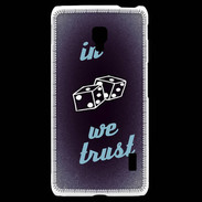 Coque LG F6 In Gamble We trust Bleu ZG