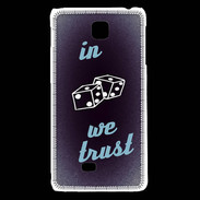Coque LG F5 In Gamble We trust Bleu ZG