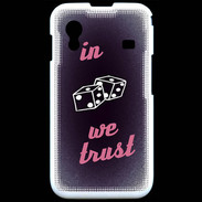Coque Samsung ACE S5830 In Gamble We trust Rouge ZG