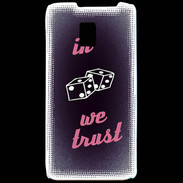 Coque LG P990 In Gamble We trust Rouge ZG